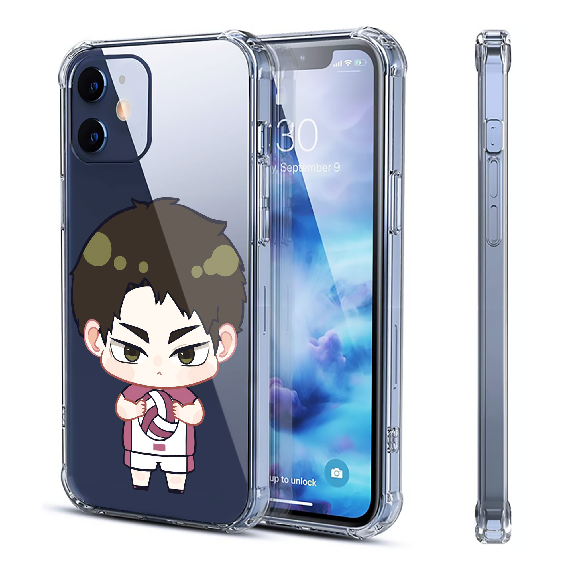 （画像用） ハイキュー!! Haikyu!! 【iPhone 12シリーズ対応】透明スマホケース（クリアソフトケース）